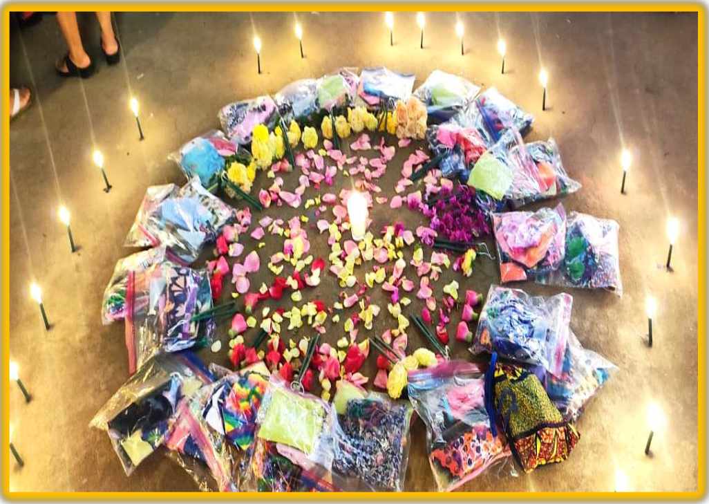 Honoring women's menstration with a midwive's altar